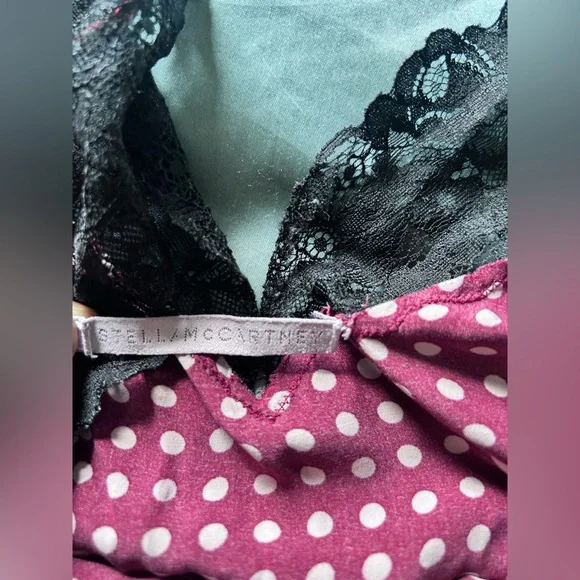 Stella McCartney Polka Dot Lace Trim Romper - Picture 3 of 3